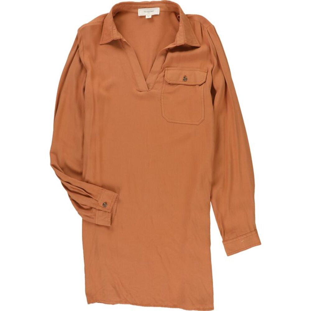 no comment Womens Chest Pocket Shirt Dress, NWT